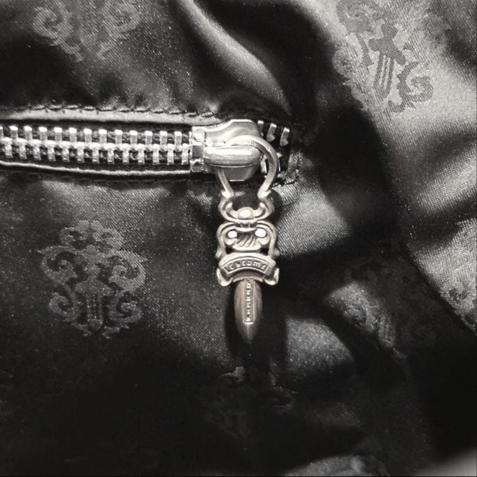 CHROME HEARTS クロムハーツ ハート 2way トートバッグ ブラック