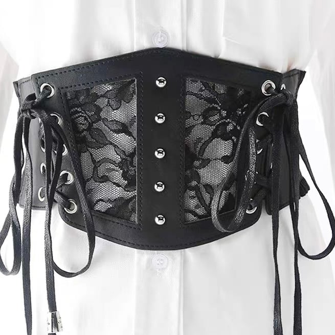 【予約】daisy race leather corset