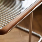 サイドテーブル 木製 ラタン編み ケーン編み ウッドフレーム コーヒーテーブル ナチュラル 北欧風 モダン リビングテーブル ソファテーブル おしゃれ インテリア 籐編み 藤編み カンチレバー