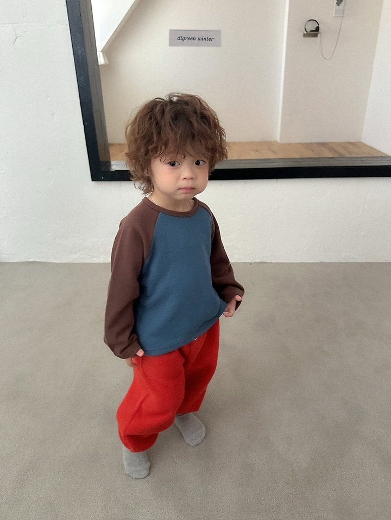 〖取寄〗韓国子供服 / 26winter / Digreen / ラグランT / キッズ / 冬服 *S~2XL*
