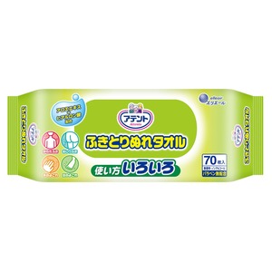 【人気】アテント ふきとりぬれタオル70枚 220×200mm