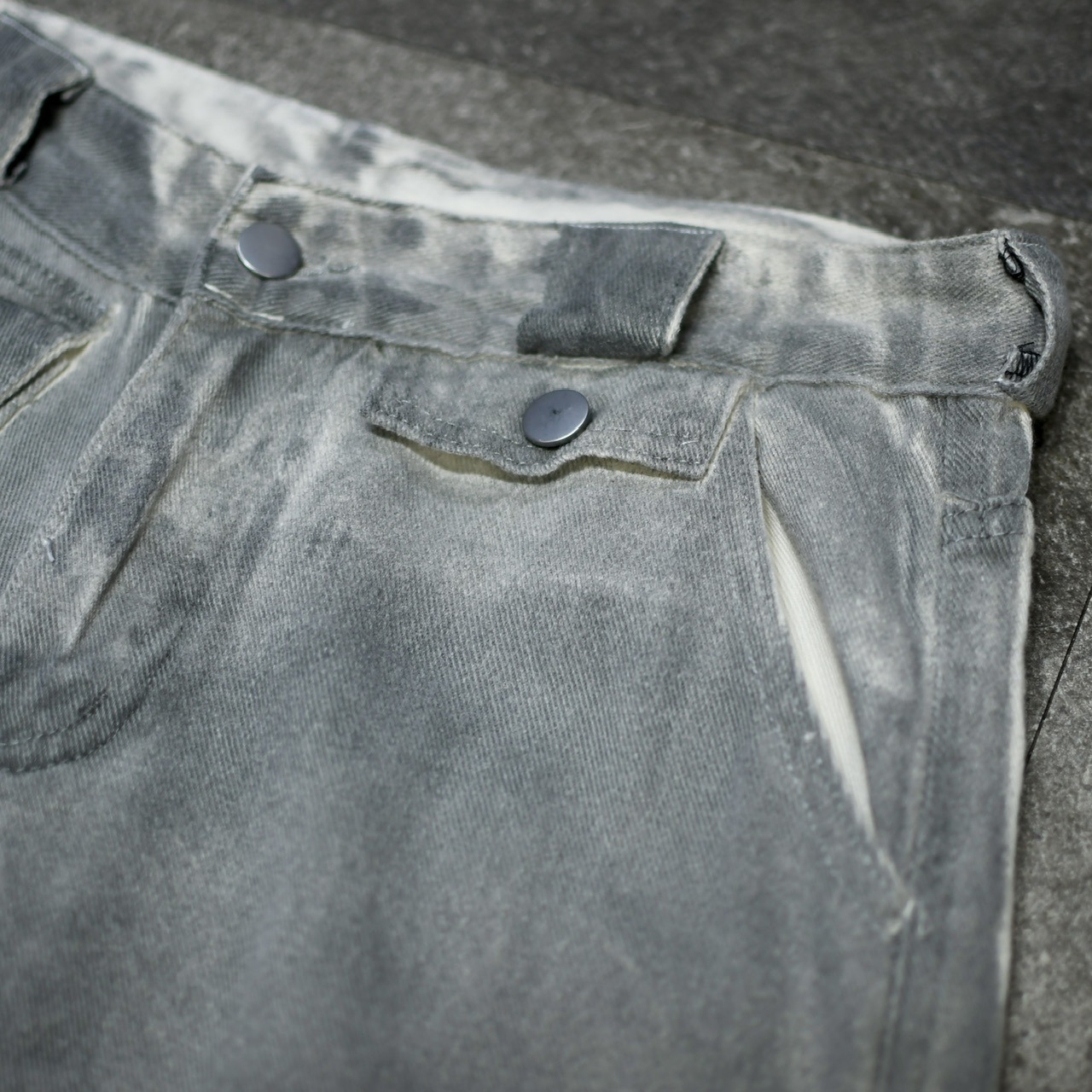 gimmick fade cotton twill pants