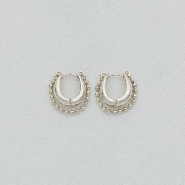 Round shape pierce small Silver