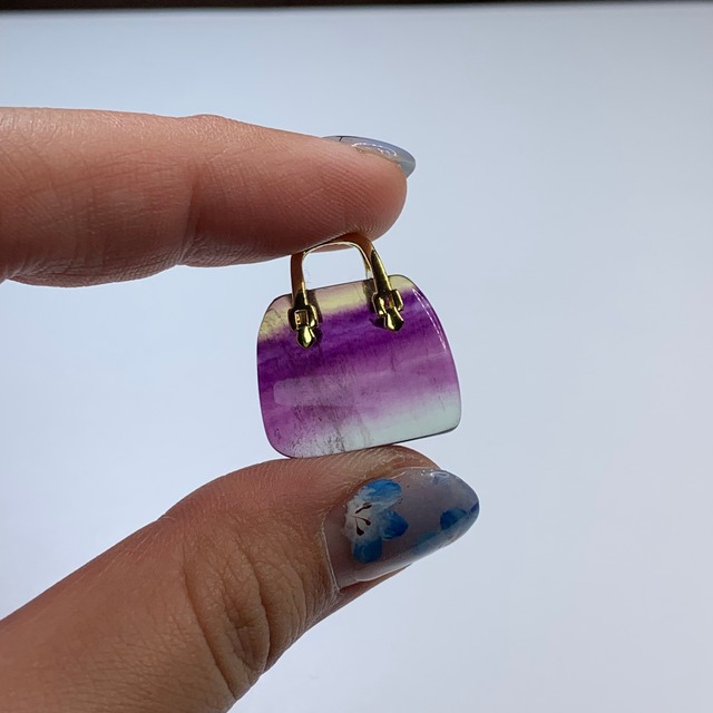 45.天然石とお出かけ☆フローライトカバン・バック