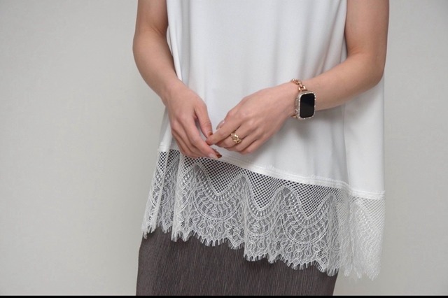 【praia】プリント8枚ハギスカート　LER1958H