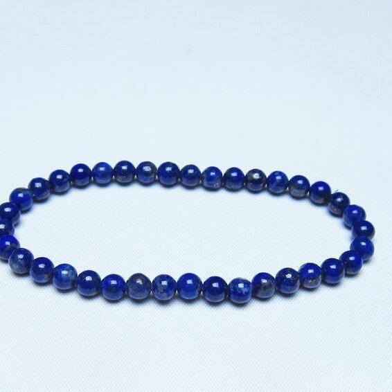 ラピスラズリ ブレスレット 5mm 一点物 メール便可 [M便 1/10] 111-48336