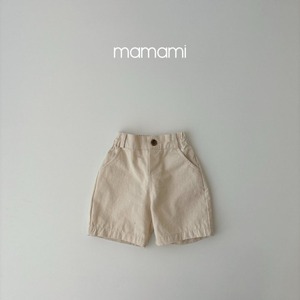 【送料無料・予約　2024 spring】kids：mood bermuda pants〔ムードバミューダパンツ〕　mamami