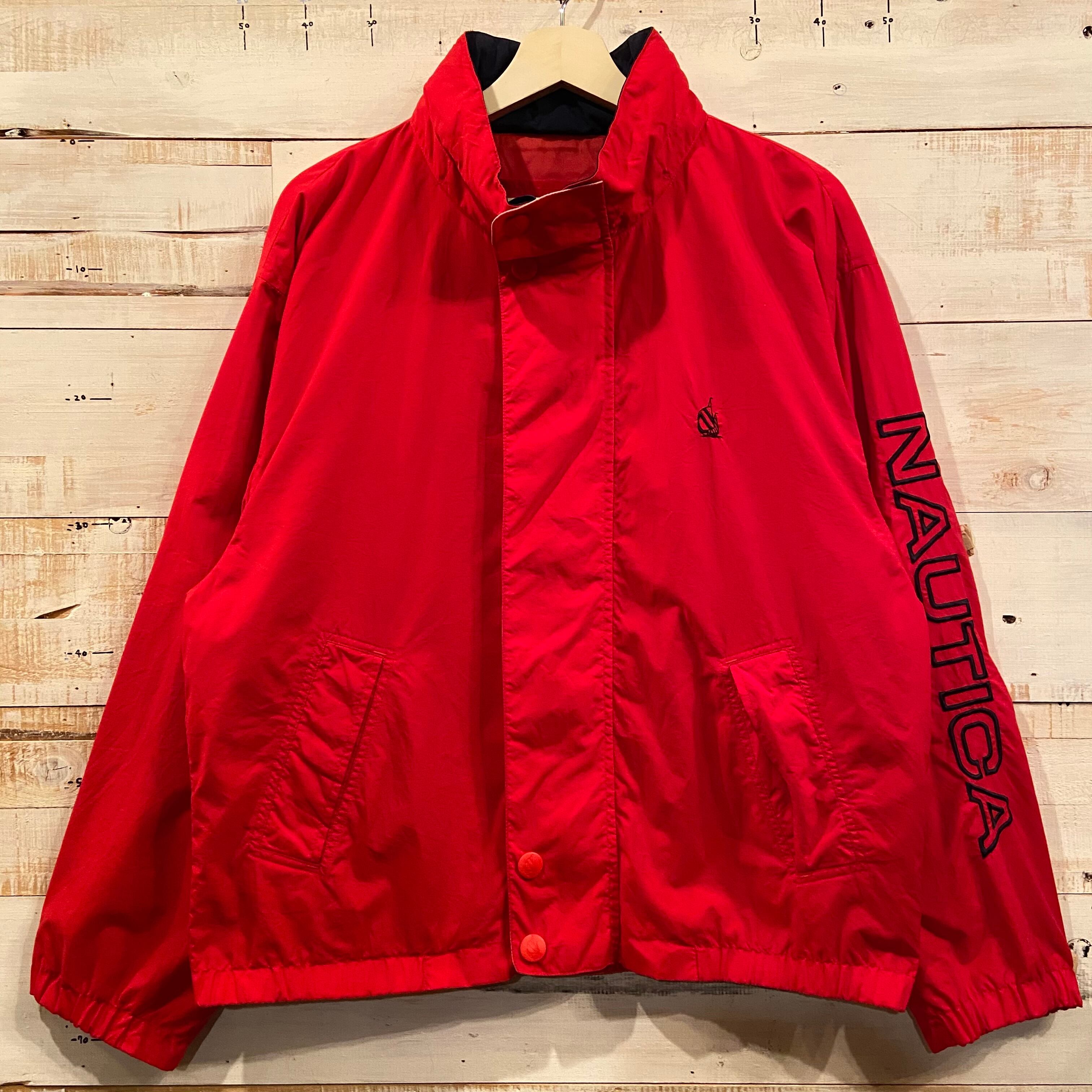 90s NAUTICA セーリングジャケット XL M 赤 ノーティカ 90年代