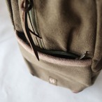 ワン ショルダーバッグ / Front zip-pocket One shoulder /ディープクレイ カーキ