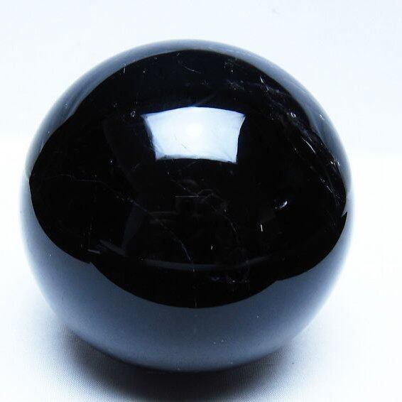 1.6Kg モリオン 黒水晶 丸玉 110mm スフィア 一点物 151-9423