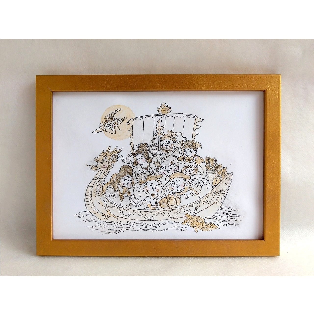 銅版画 宝船 七福神 | 文鳥