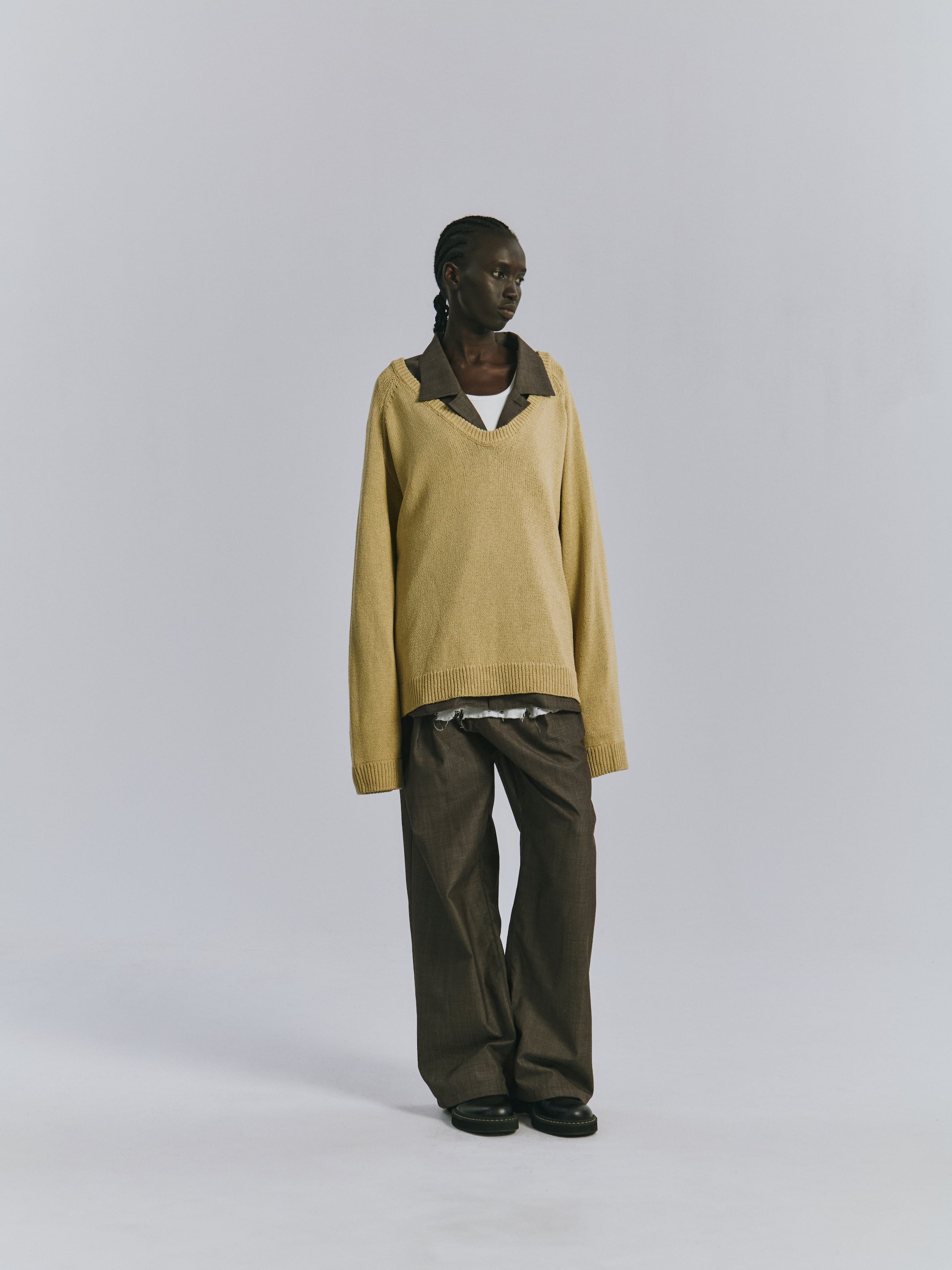 ANCELLM / UV NECK KNIT / ANC-KN34 | POETRY