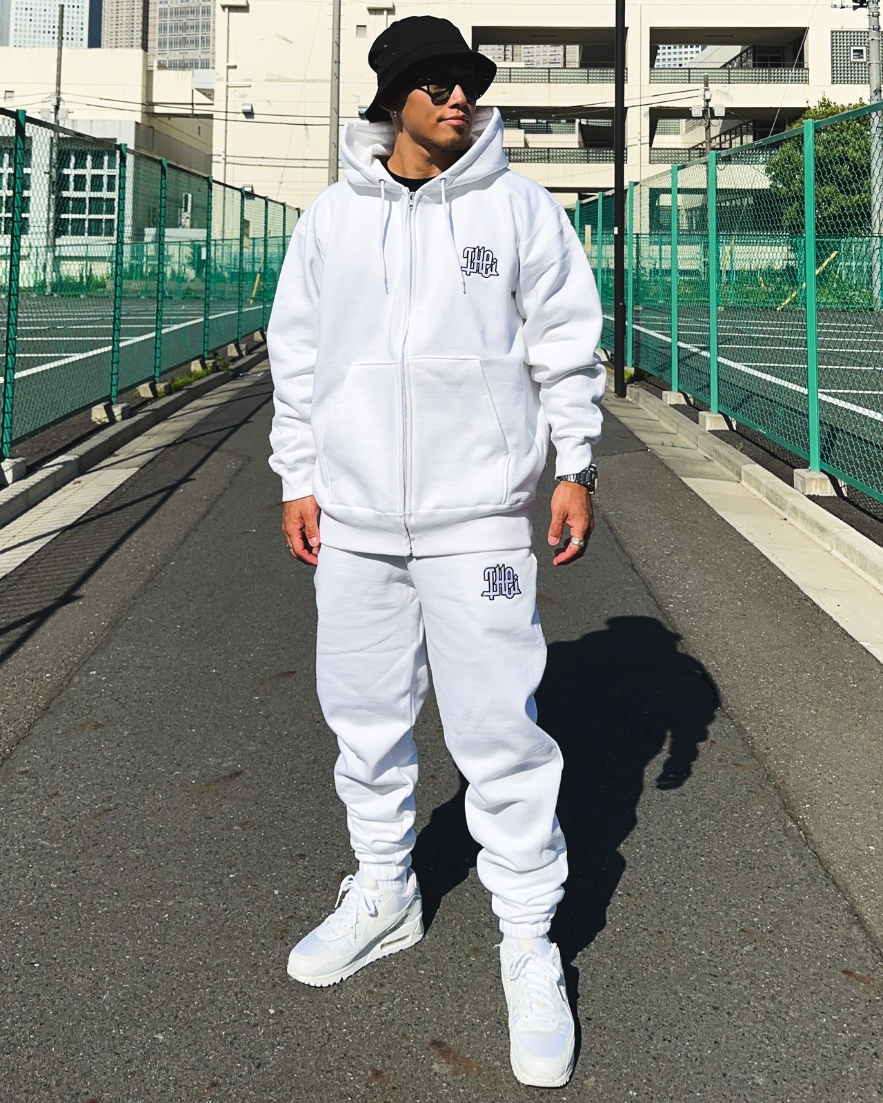 ARABIC-TYPE2 HEAVY WEIGHT SWEAT PANTS - WHITE