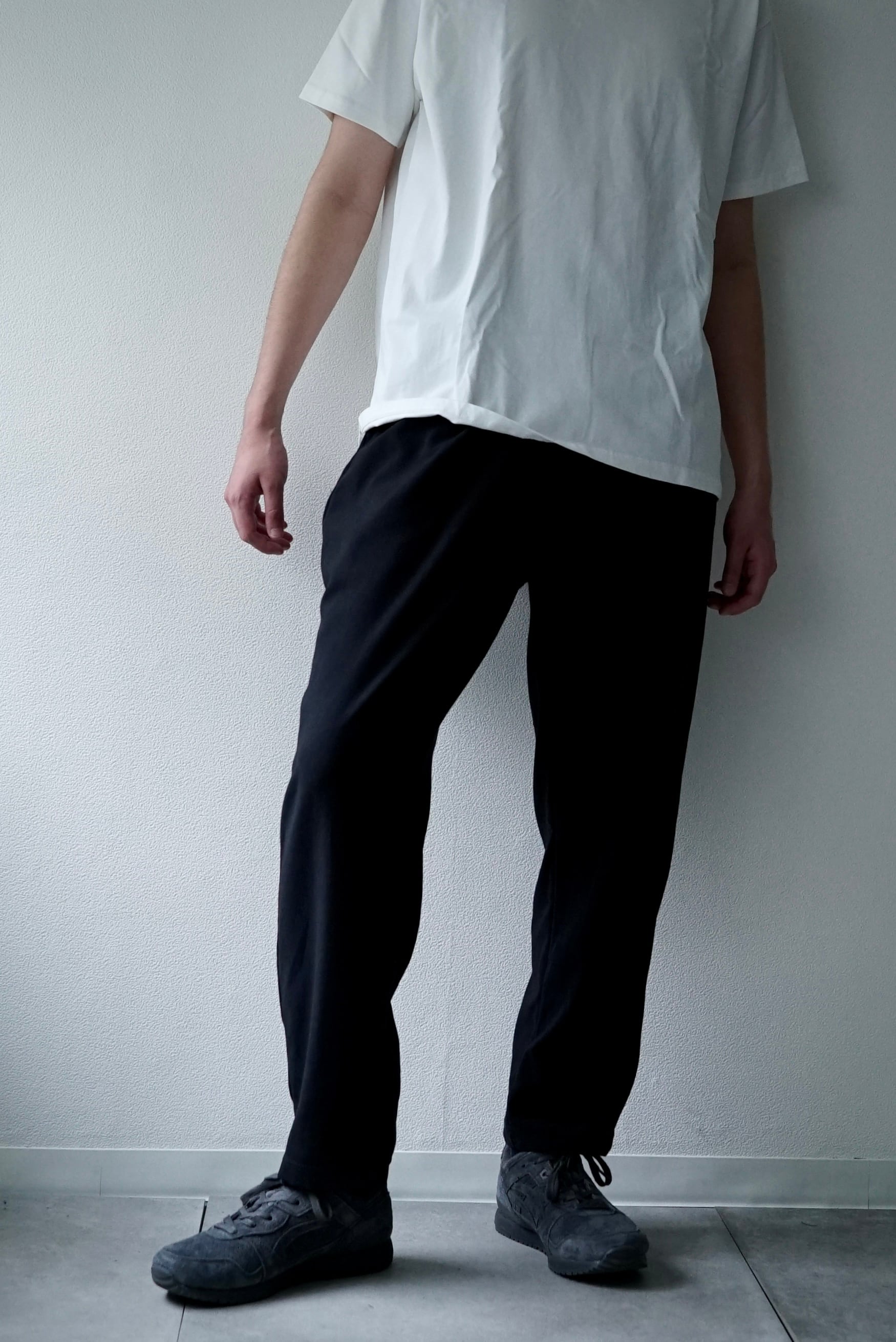 Barathea Cloth / Tapered Easy Pants（BLACK） | C O L I N A