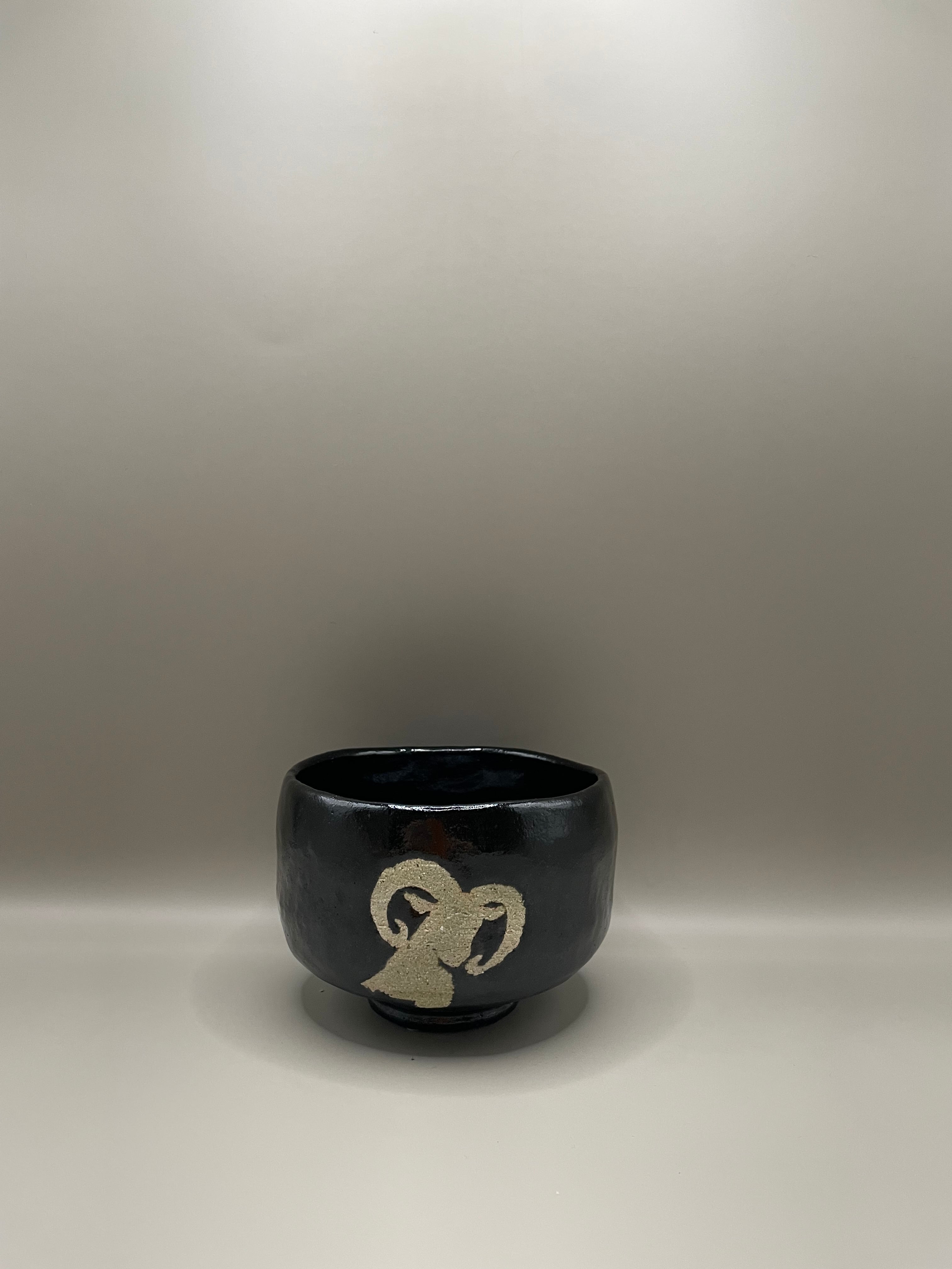 茶道具　佐々木昭楽　筒茶碗　長次郎写　風折 黒楽筒茶碗「風折」長次郎写 佐々木昭楽 | takako_market / リリカル