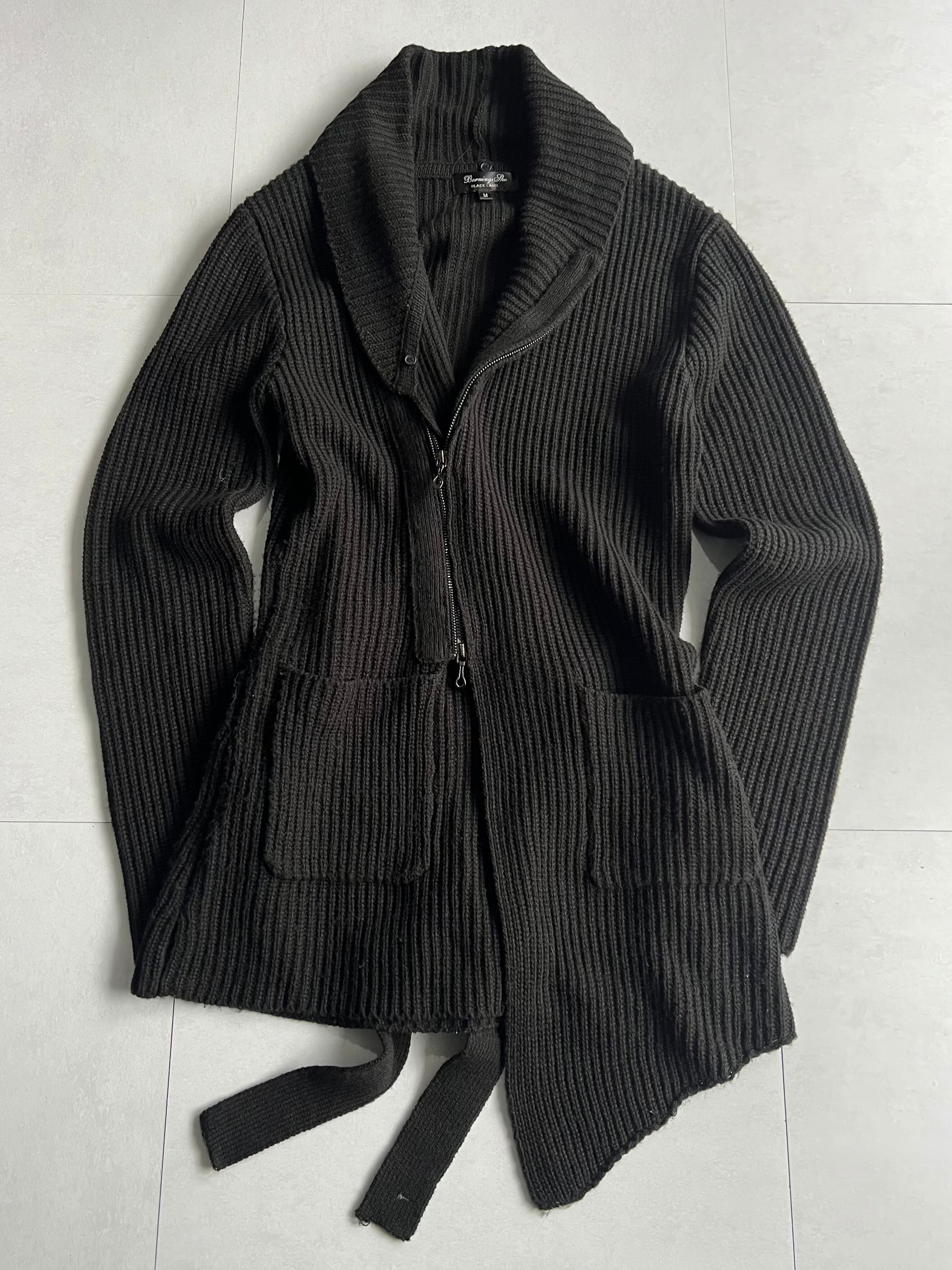 "Bernings Sho" Deformation Zip Cardigan