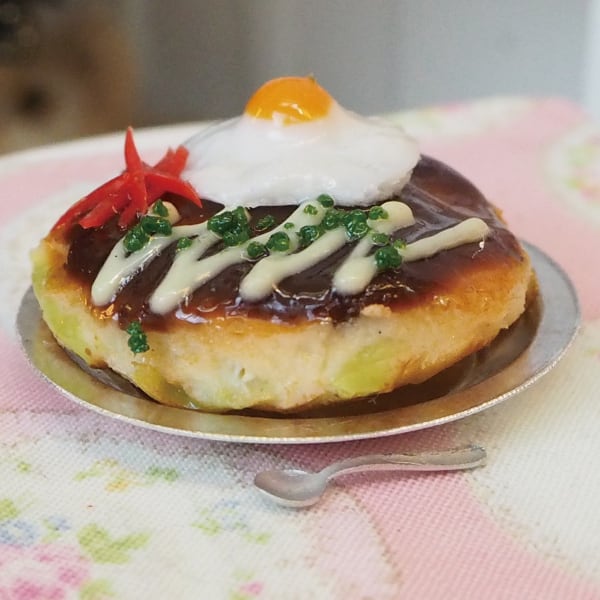 食品サンプル お好み焼き 3個セット レトロ