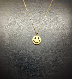 men's / K18YG. smile necklace(L)