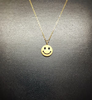 men's / K18YG. smile necklace(L)