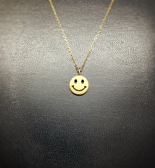 men's / K18YG. smile necklace(L)