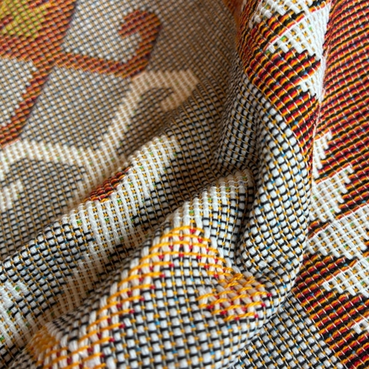 TOPANGA Homefurnishing Tribal throwket 　トライバルスローケット　130×180cm　L　ブラウン　アイボリー　ソファカバー　ベッドカバー　ブランケット　カーテン