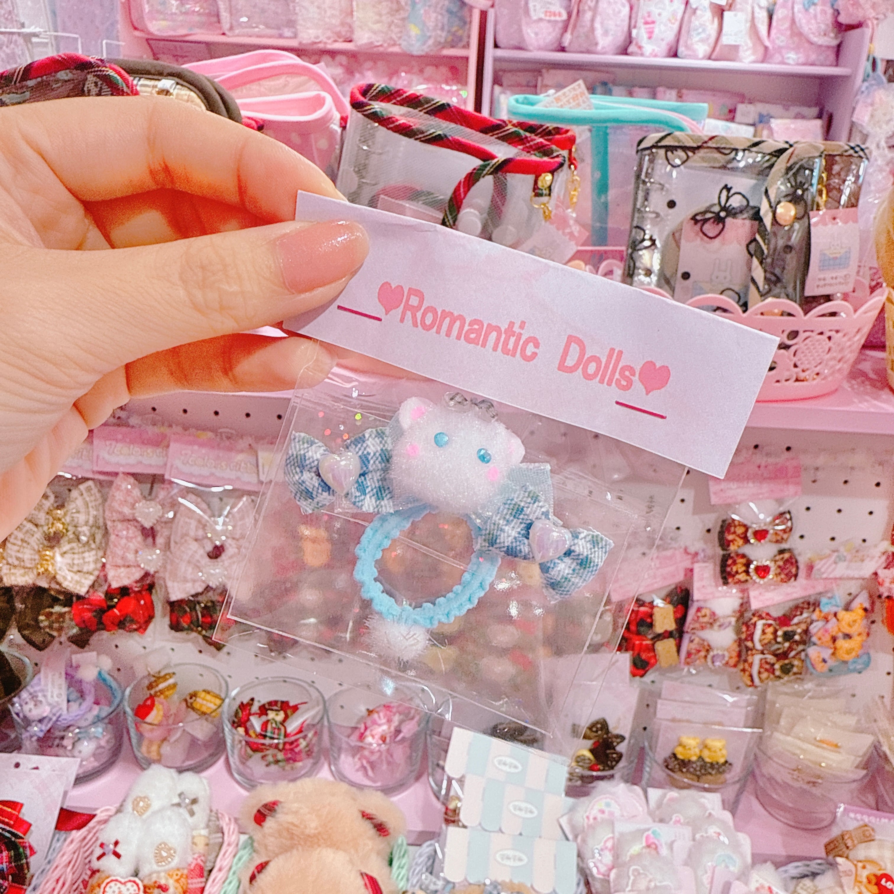 【M4】58-7くまマスコットミニヘアゴム