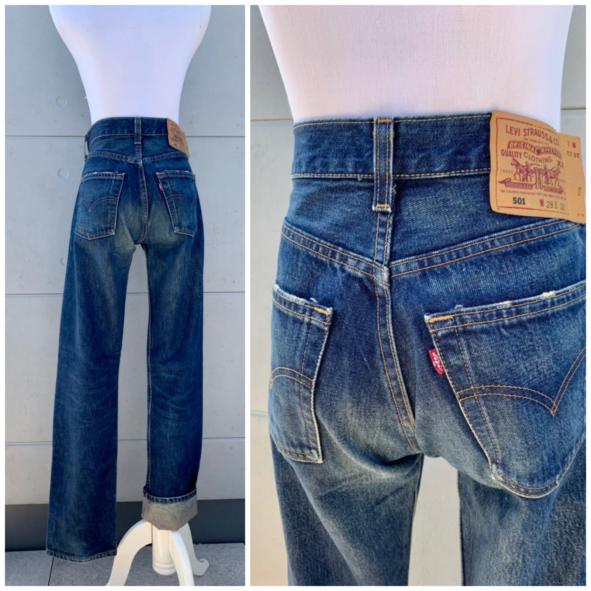 Levi's501xx W28 USA製♡ハイウエスト 股上深め ジャンティーク