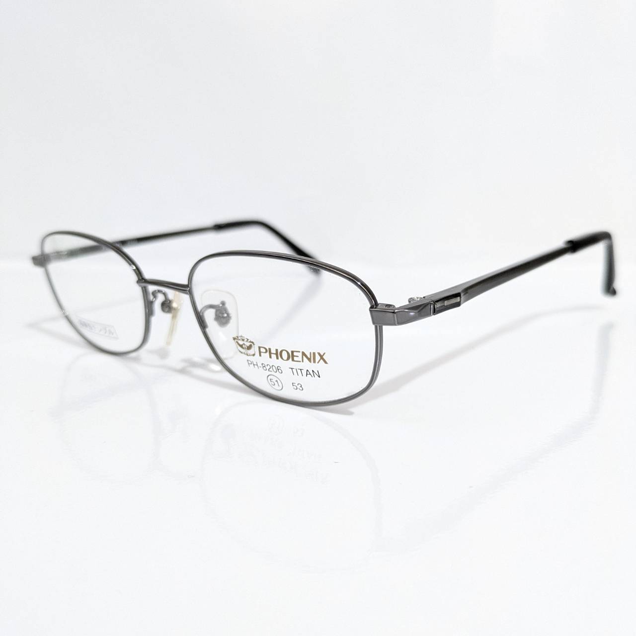 【PHOENIX(フェニックス)】 屈折率1.67遠近両用セット メタル ガンメタ 超弾性