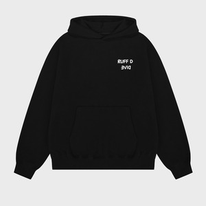 [RUFF D DIVE] Basic Logo Hoodie Black 正規品 韓国ブランド 韓国通販 韓国代行 韓国ファッション