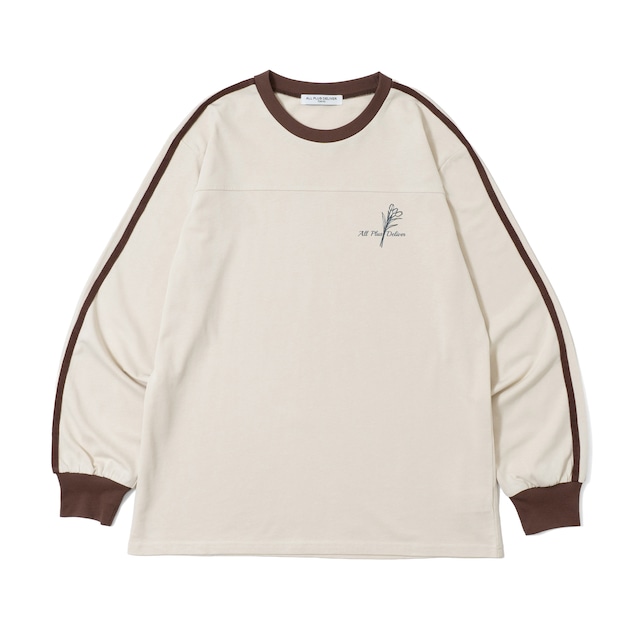 APD SIDE LINE LS TEE / BEIGE