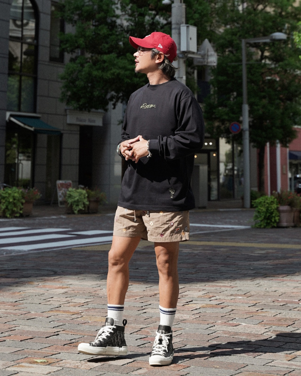 【#Re:room】3D LOGO LONG SLEEVE［REC860］