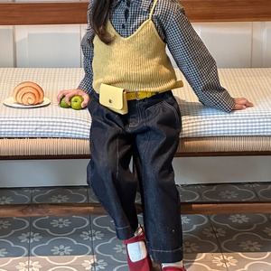 秋バッグつきカジュアルパンツ