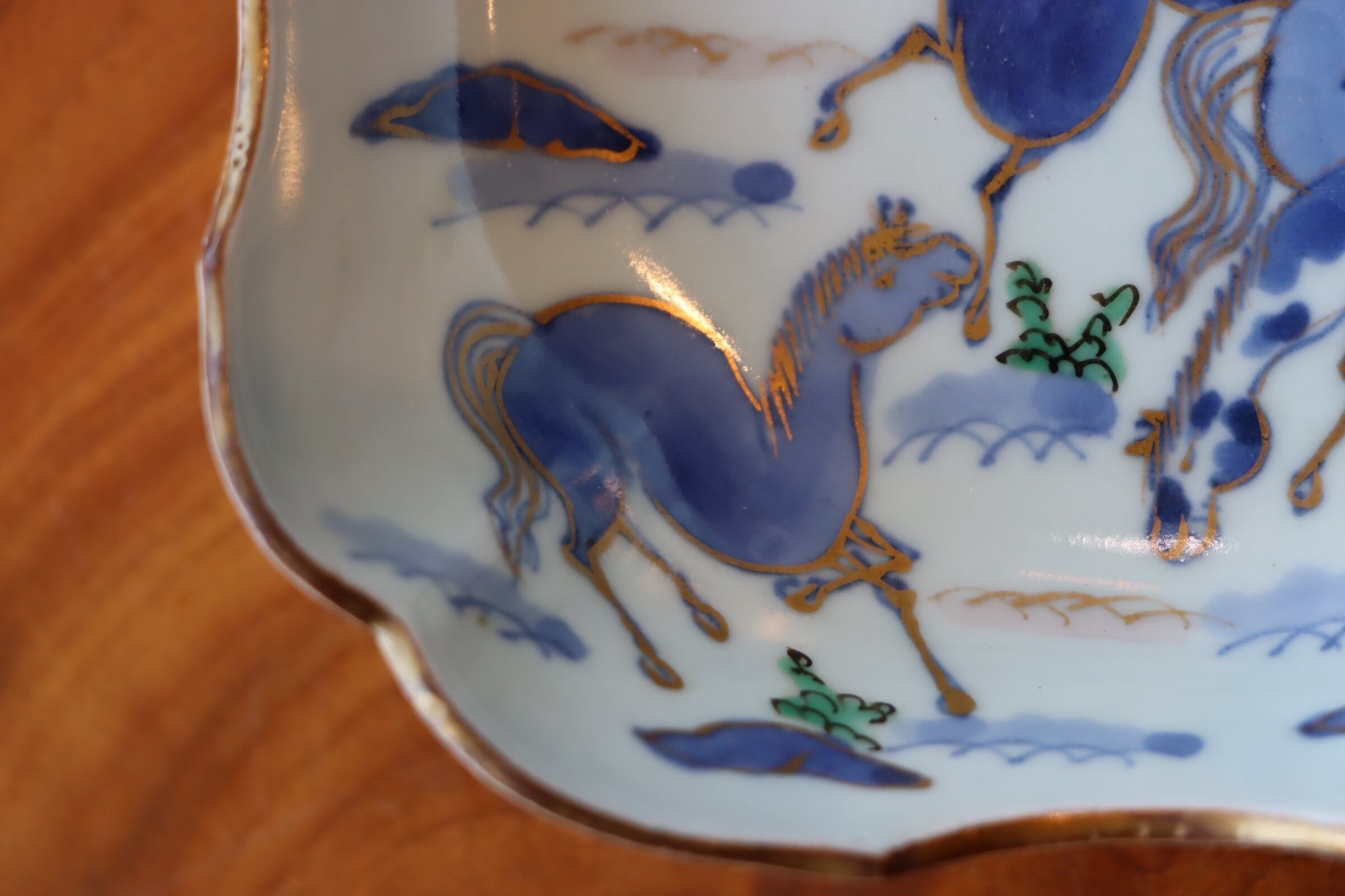 古伊万里 色絵 馬文 膾皿 | (有)新原美術