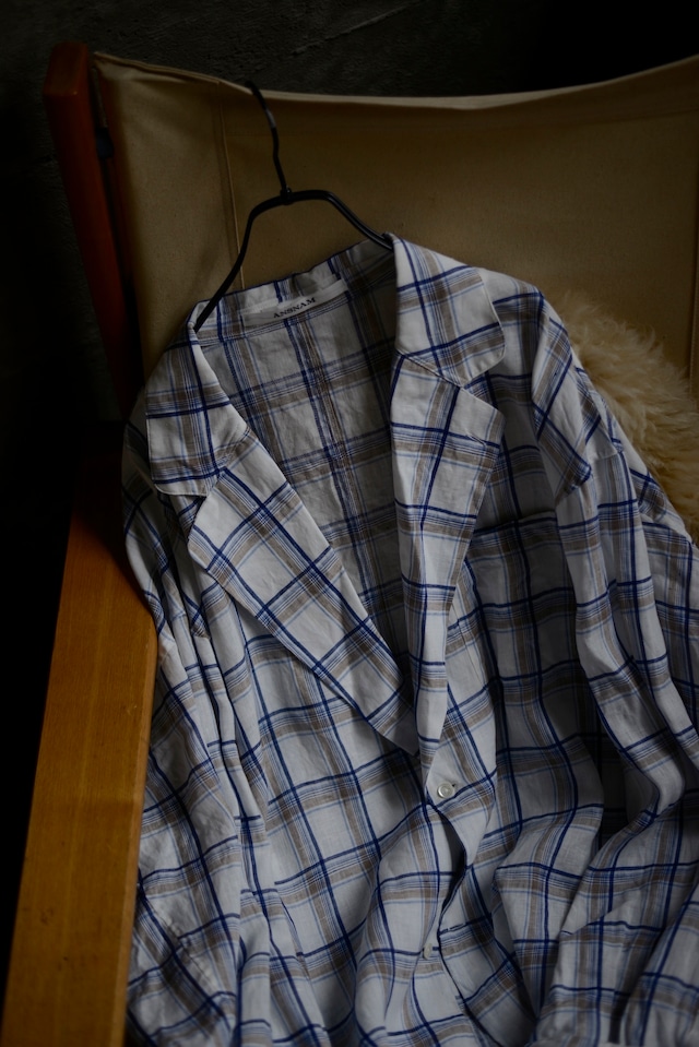 ANSNAM / Ex. Big pajacket (check linen / Italia)