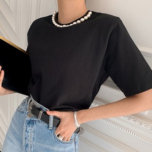 パールネック Tシャツ 3412586