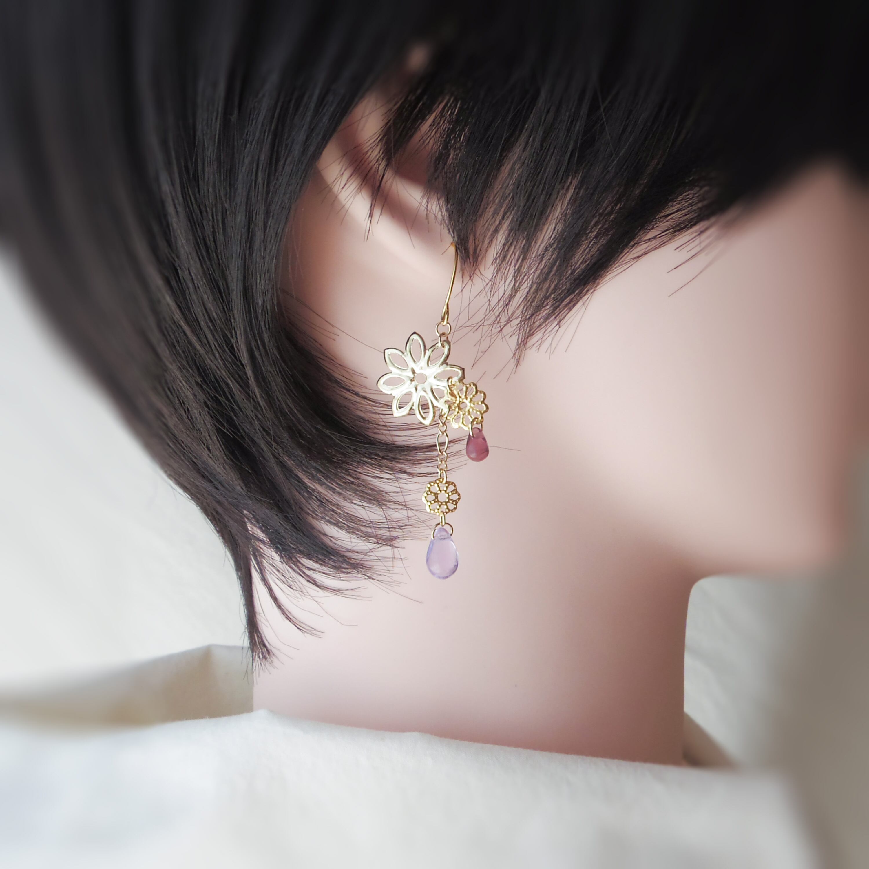 ピアス「凛々と咲」