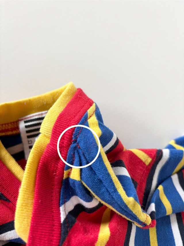 【2T・vintage】USA製 カラフルボーダーtee