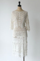 floral lacy mini dress