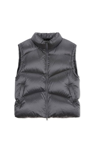 [Matin Kim] UNBALANCE QUILTED DOWN VEST FOR MEN IN GREY 正規品 韓国ブランド 韓国通販 韓国代行 韓国ファッション マーティンキム matinkim 日本 店舗