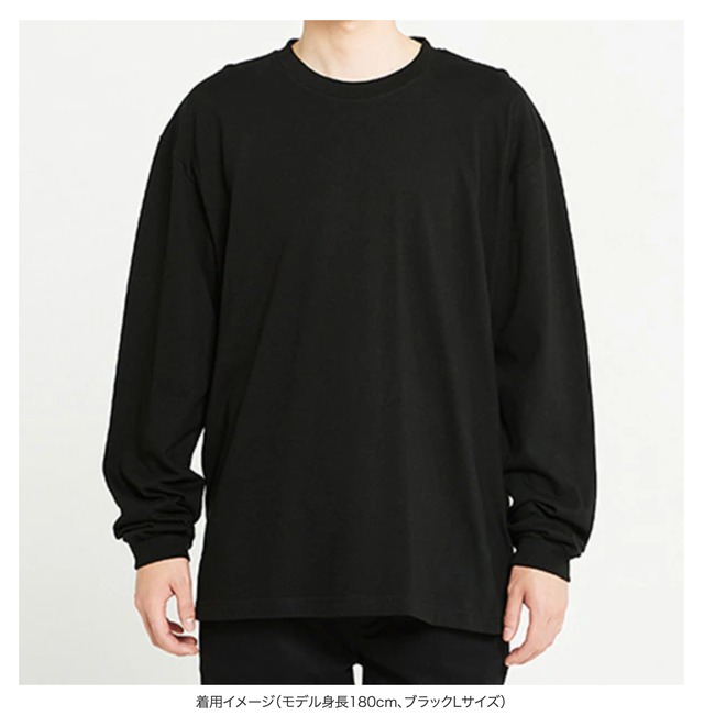 【受注販売】neolee×moncoeur オーバーサイズ長袖 チャリティーTシャツ(ホワイト)「Toujours avec toi(いつも君と一緒)」