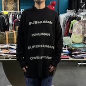 【RICK OWENS】リック・オウエンス "STROBE OWENSCORP" 22AW カシミヤ混ニットセーター
