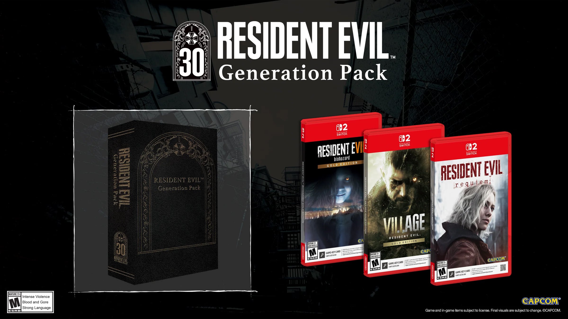 【新品／北米版】RESIDENT EVIL GENERATION PACK 新品／北米版】RESIDENT EVIL GENERATION PACK | RareGames-Japan