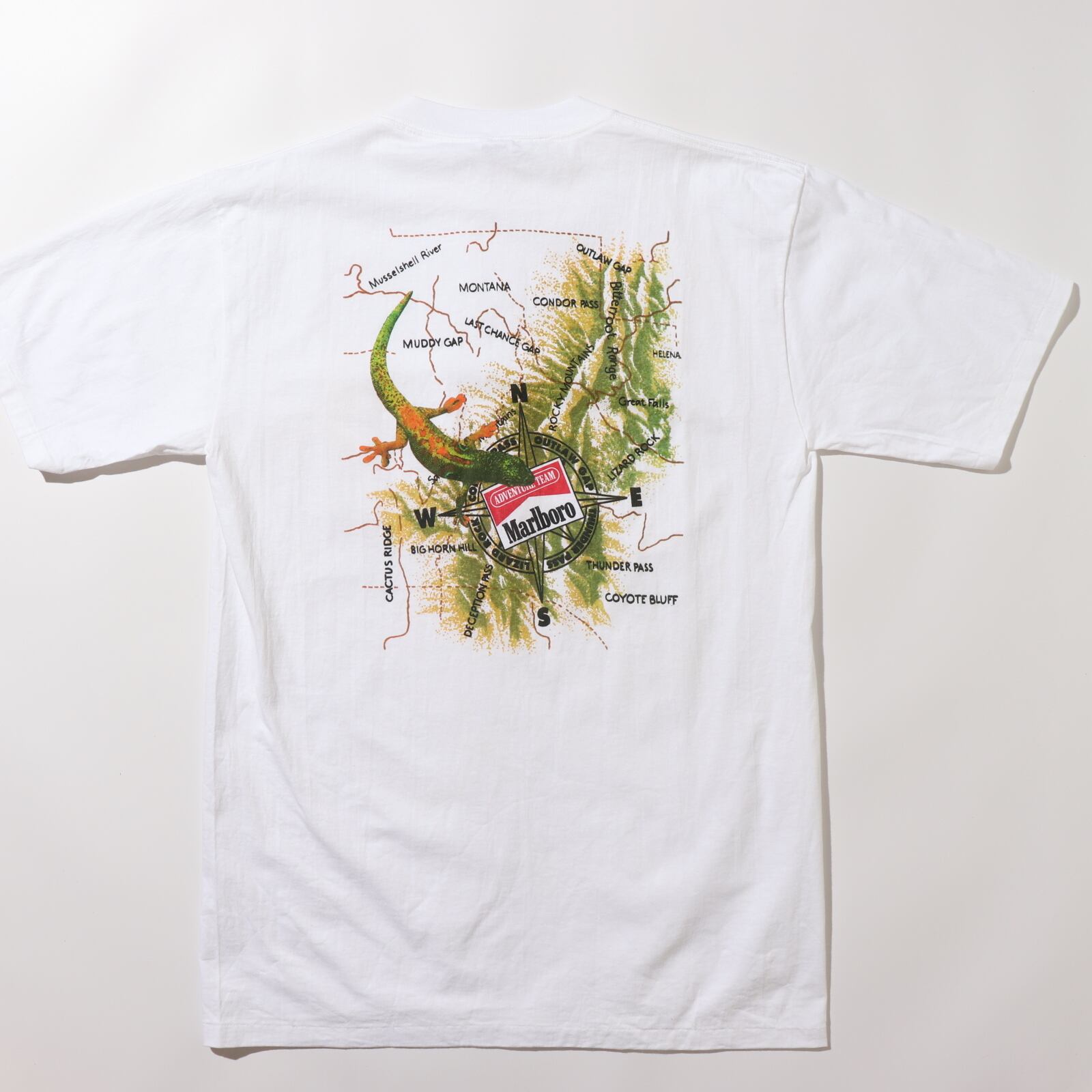 デッドストック XL Marlboro シングルステッチ トカゲ Tシャツ 