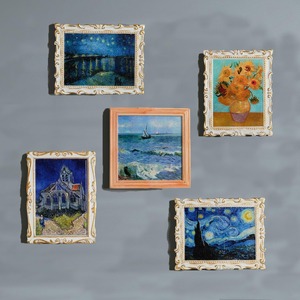 【在庫のみ】5枚 ゴッホ 名画 冰箱? マグネット セット インテリア アート おしゃれ ギフト 冷蔵庫 磁石 装飾 プレゼント お土産 誕生日 強力な磁力 家族 友達 カップル 絵画 デザイン ヴィンテージ