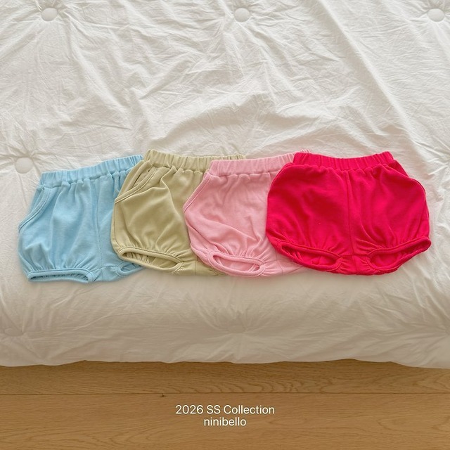韓国子供服?NINIBELLO?ペペパイピングパンツ?26summer?女子服?ショートパンツ? *XS~XXL*