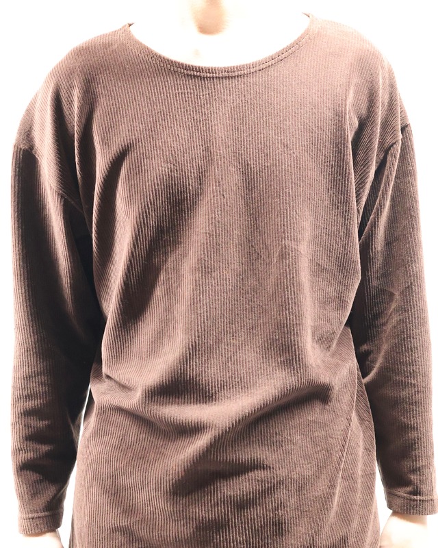corduroy wide neck tops