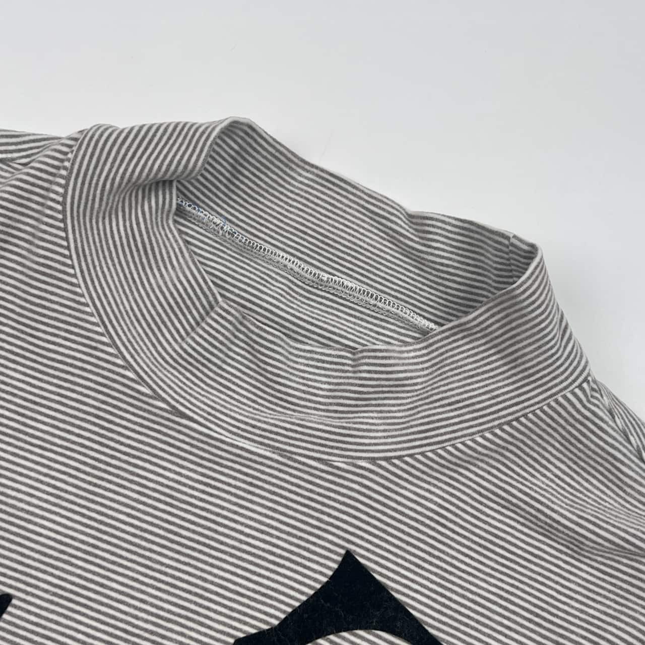 CASTELBAJAC カステルバジャック ボーダー ハイネック 長袖 Tシャツ 48/グレー系 メンズ