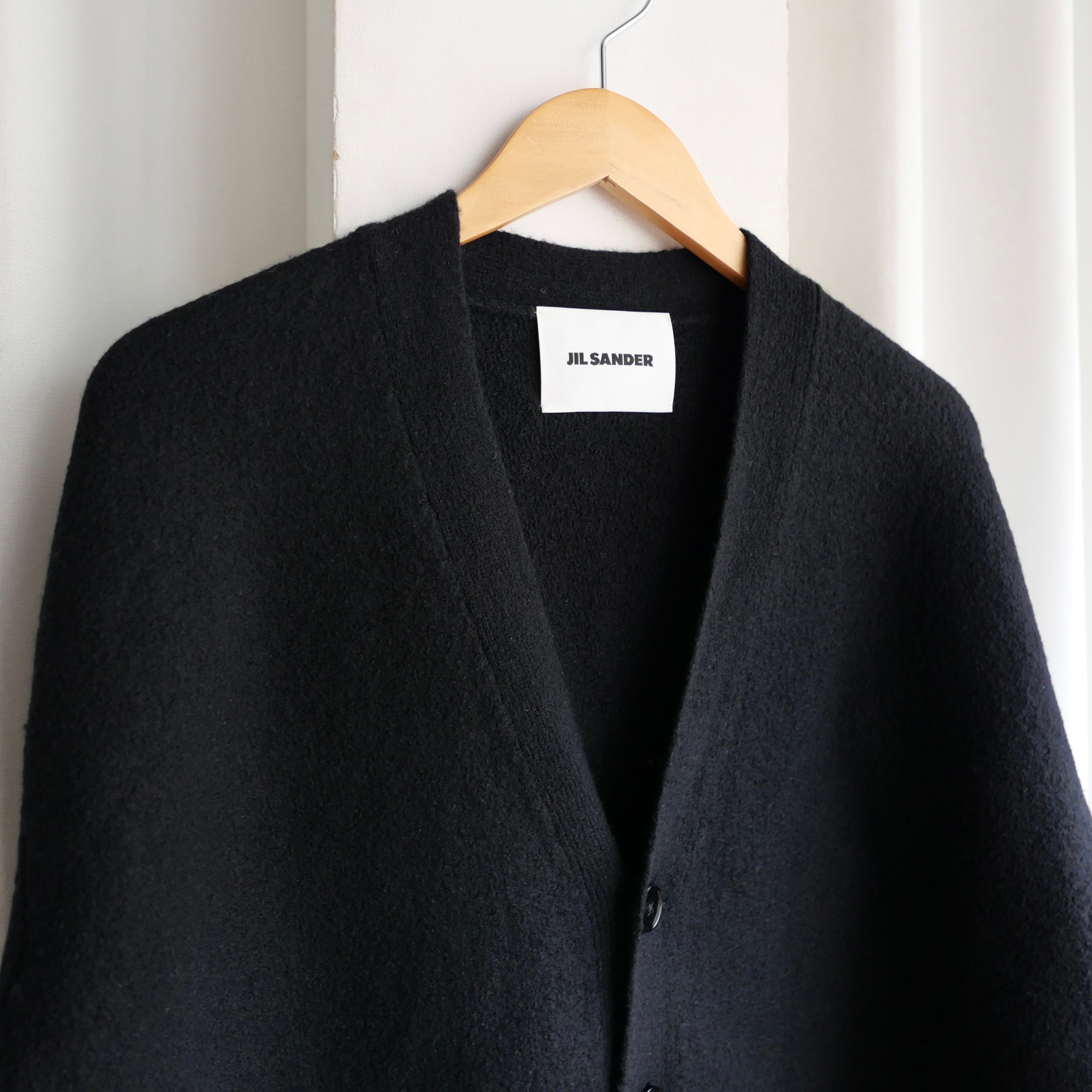 JIL SANDER 24AW MERINO BOILED WOOL CARDIGAN | safarionline