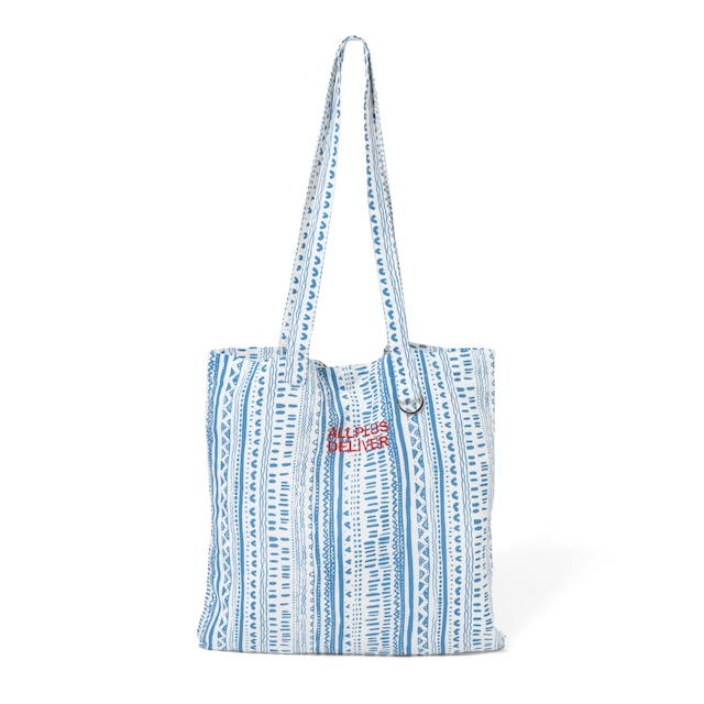 APD PATTERN LOGO TOTE BAG / BLUE