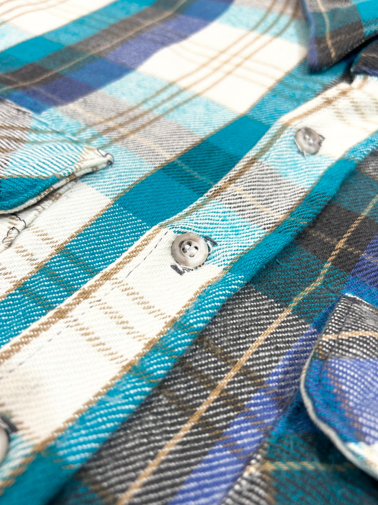 80s FIVE BROTHER FLANNEL SHIRT MADE IN USA Size XL